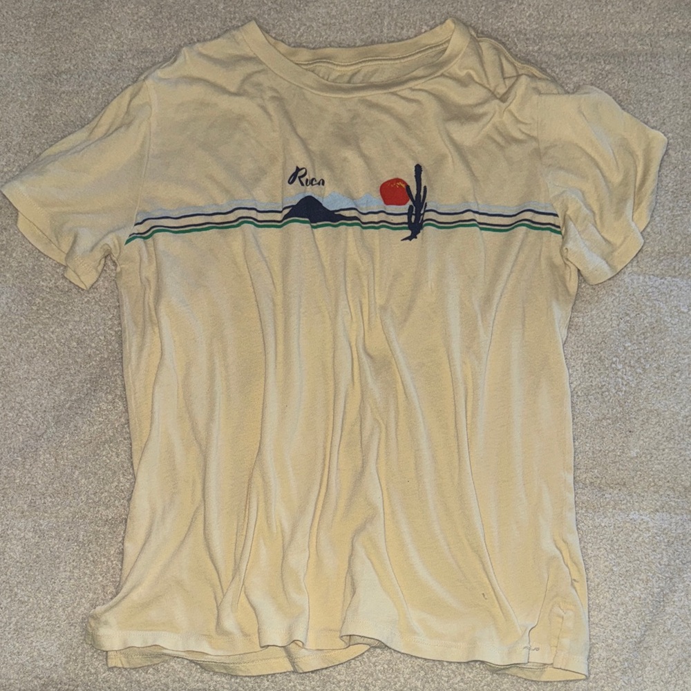 RVCA Graphic T-Shirt with Sunset Design